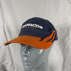 Denver Broncos Hat Cap Strap Back Mens Blue Orange NFL Football SPL 28 One Size